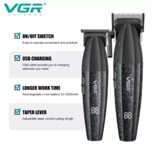 ست حرفه ای ماشین اصلاح آرایشگاهی VGR 640