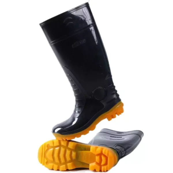 چکمه مردانه ساق بلند مشکی نیکان