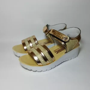 صندل دخترانه بند دار چسبی زیبا و مجلسی کد S26