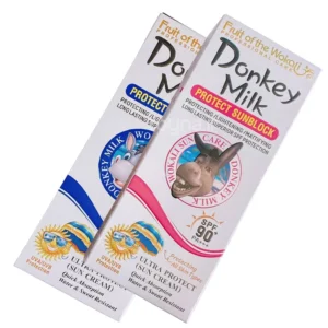 کرم ضد آفتاب شیر الاغ وکالی با SPF90 و بدون رنگ 130 میلی لیتر