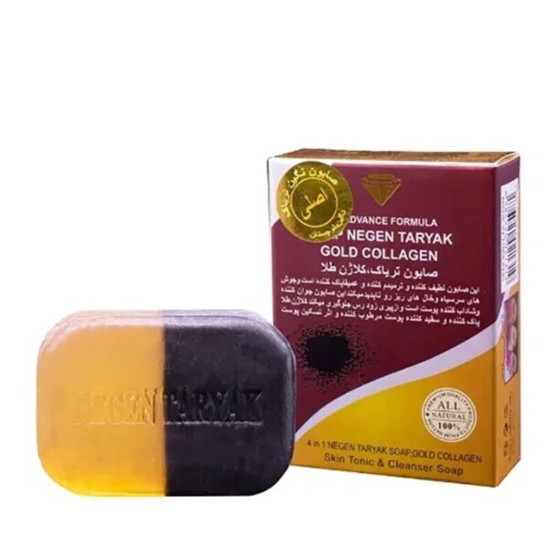 صابون کلاژن طلا و خشخاش برند نگین اصلی ساخت تایلند