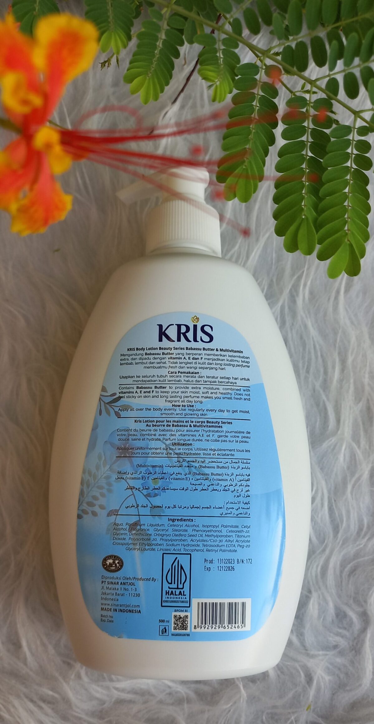 لوسیون دست و بدن کریس KRIS مدل Silky Smooth حجم 500 میل