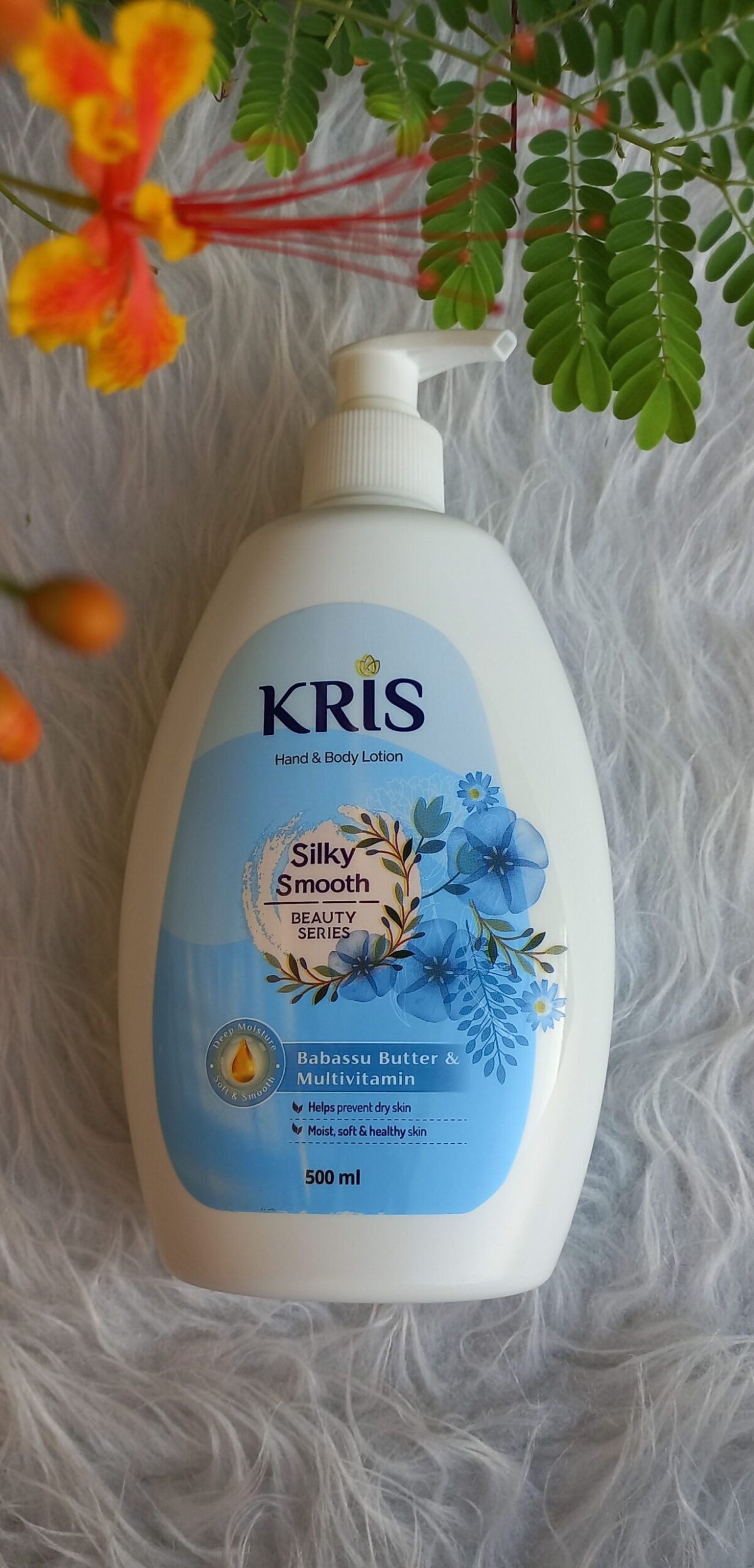 لوسیون دست و بدن کریس KRIS مدل Silky Smooth حجم 500 میل