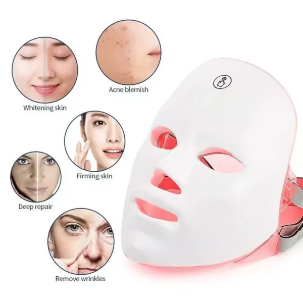 ماسک صورت ال ای دی LED و نور درمانی Light Beauty instrument