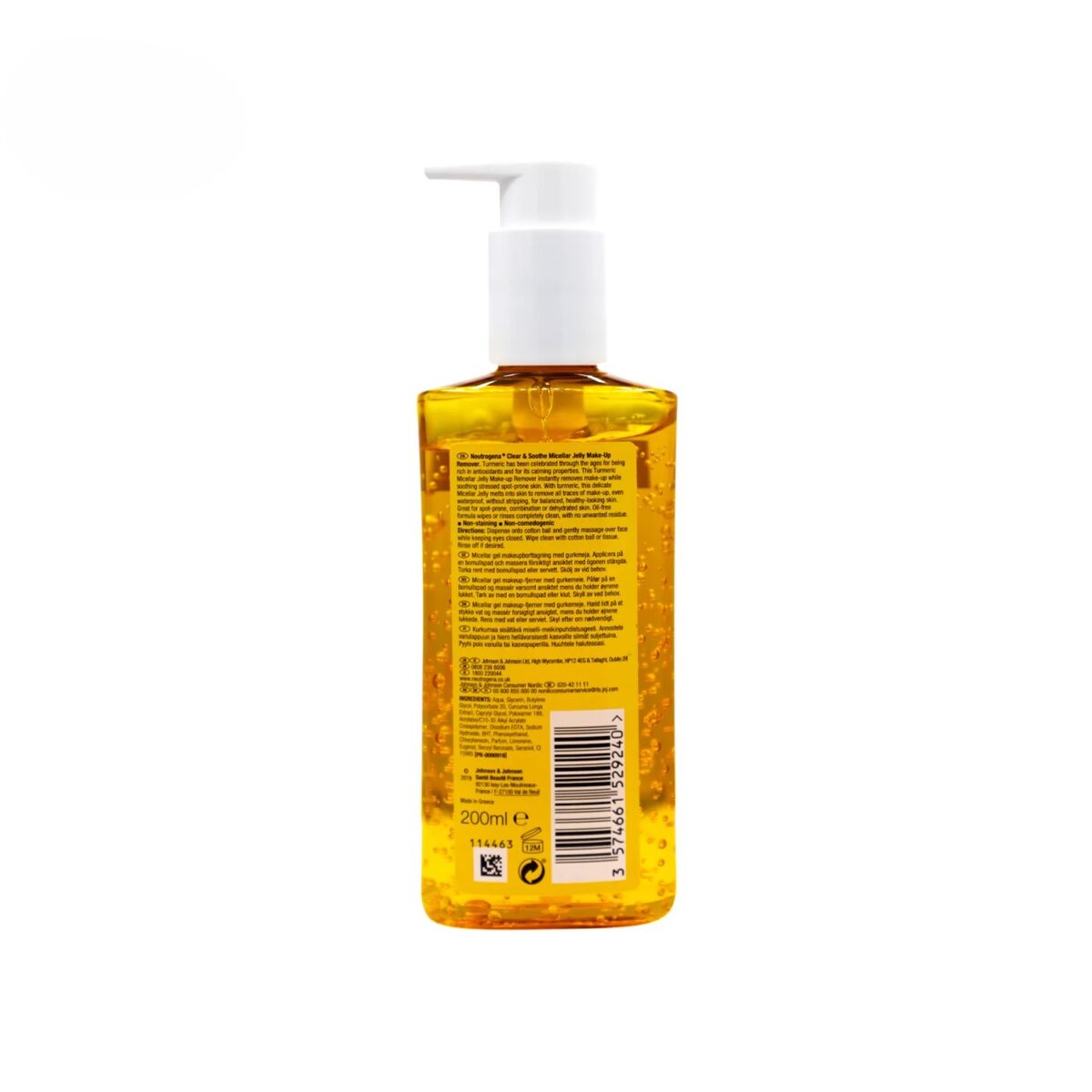 ژل میسلار شستشوی صورت نوتروژینا مدل Clear & Soothe حجم 200 میل