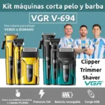 ست ماشین اصلاح موی سر و صورت وی جی ار مدل VGR 694 - تصویر 3