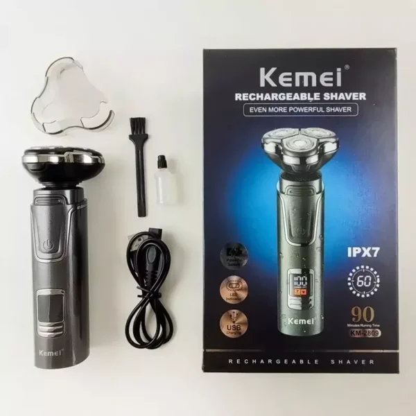 شیور سه تیغ ضد آب کیمی مدل Kemei 2809 اصل