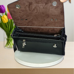 کیف زنانه مجلسی چرم طبیعی مدل نسترن 