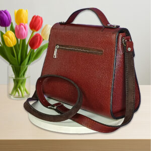 کیف زنانه مجلسی چرم طبیعی مدل باران