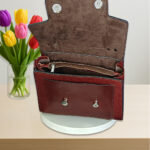 کیف زنانه مجلسی چرم طبیعی مدل باران