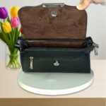 کیف زنانه دوشی چرم طبیعی مدل کهربا