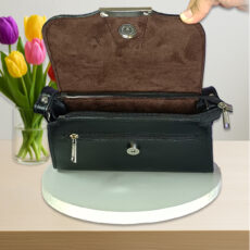 کیف زنانه دوشی چرم طبیعی مدل کهربا